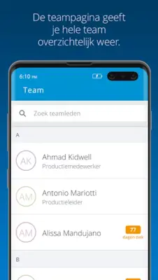 Visma Verzuim Manager android App screenshot 5